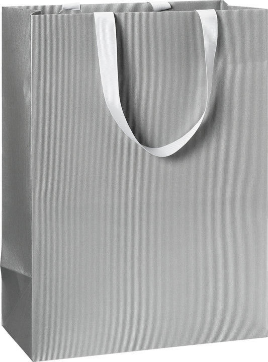 Sac cadeau uni argent One Colour (23 x 13 x 30 cm)