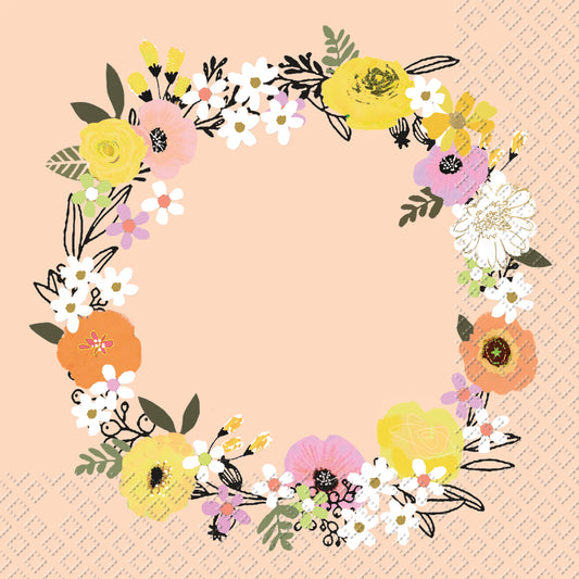 Serviettes en papier Jelscha orange clair (33 x 33 cm)