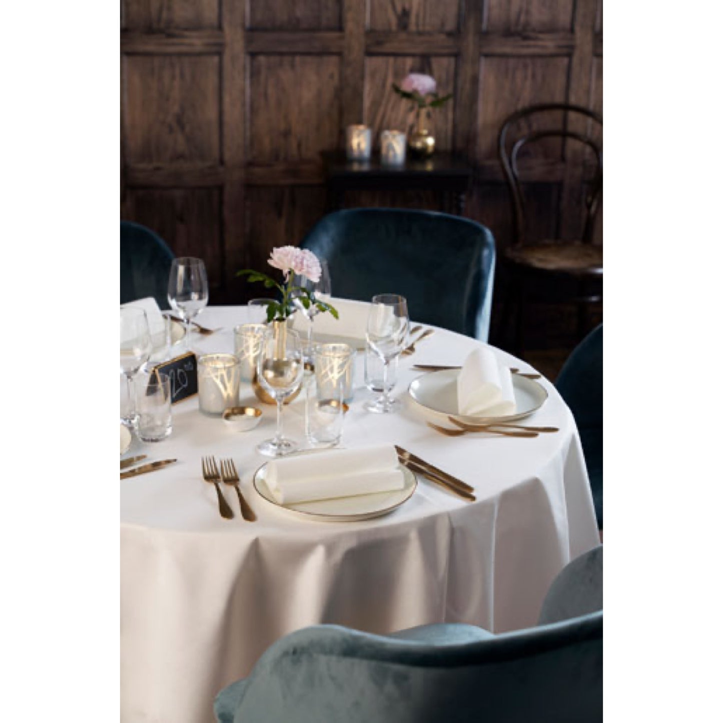Nappe ronde Evolin® Ø 180 cm - Ivoire