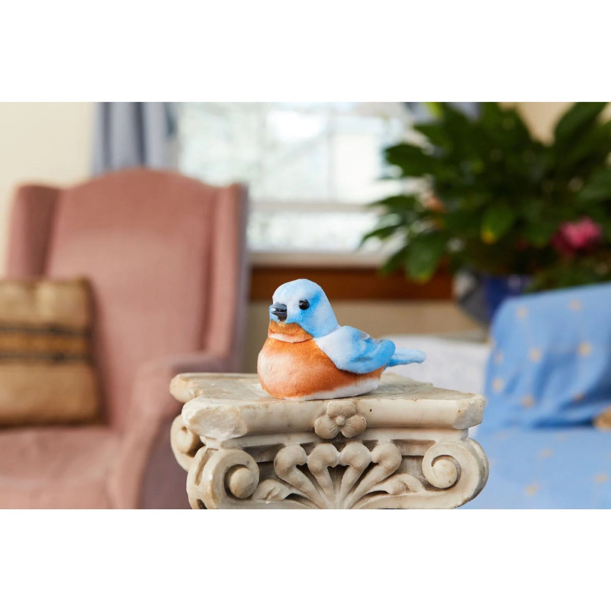 Oiseau Interactif pour personne âgée - Bleu