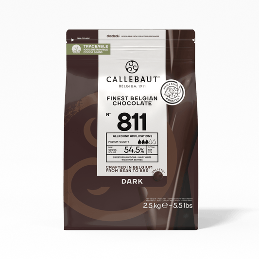 Callebaut Chocolat Noir 811 en callets - 2.5kg