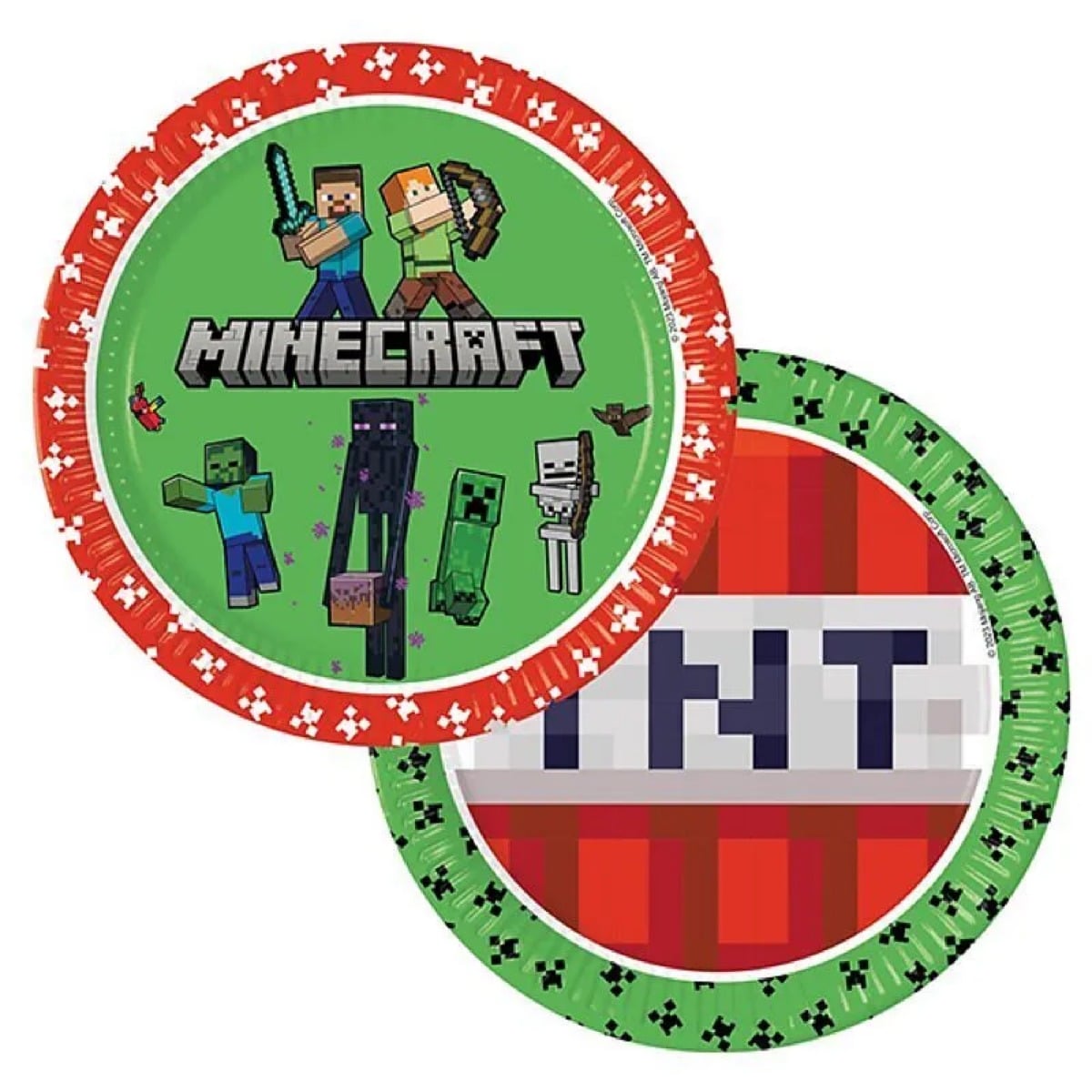 Assiettes Minecraft (8pcs)