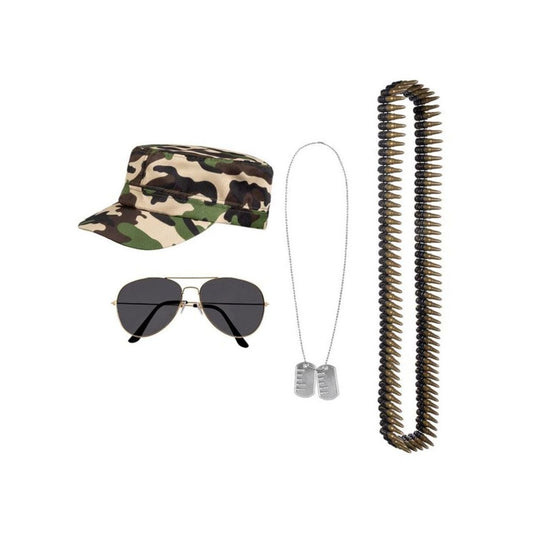 Déguisement - Militaire (4pcs)