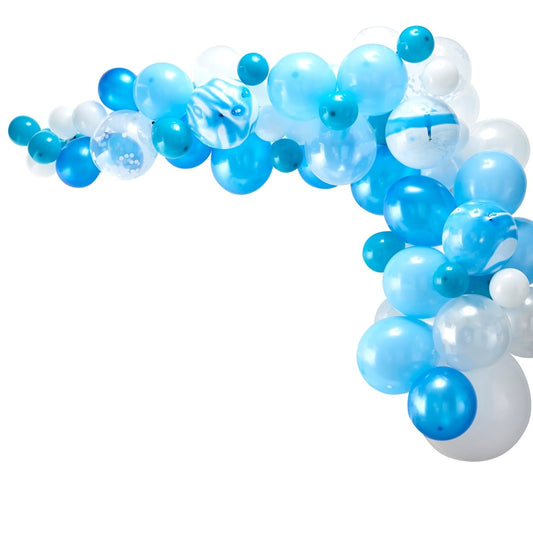 Arche de Ballons Bleu (70pcs)