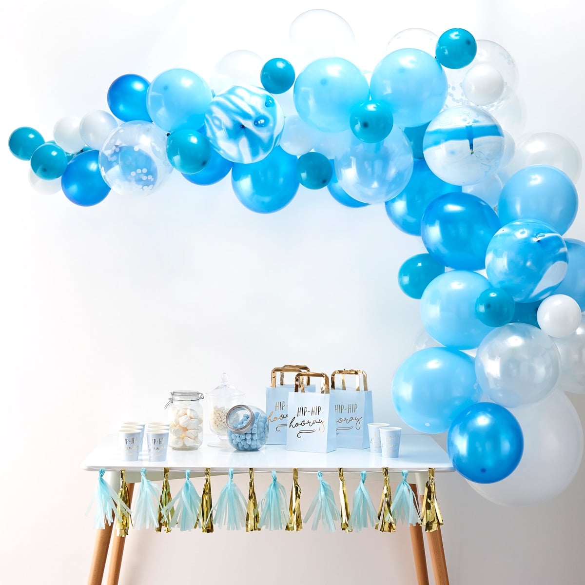 Arche de Ballons Bleu (70pcs)
