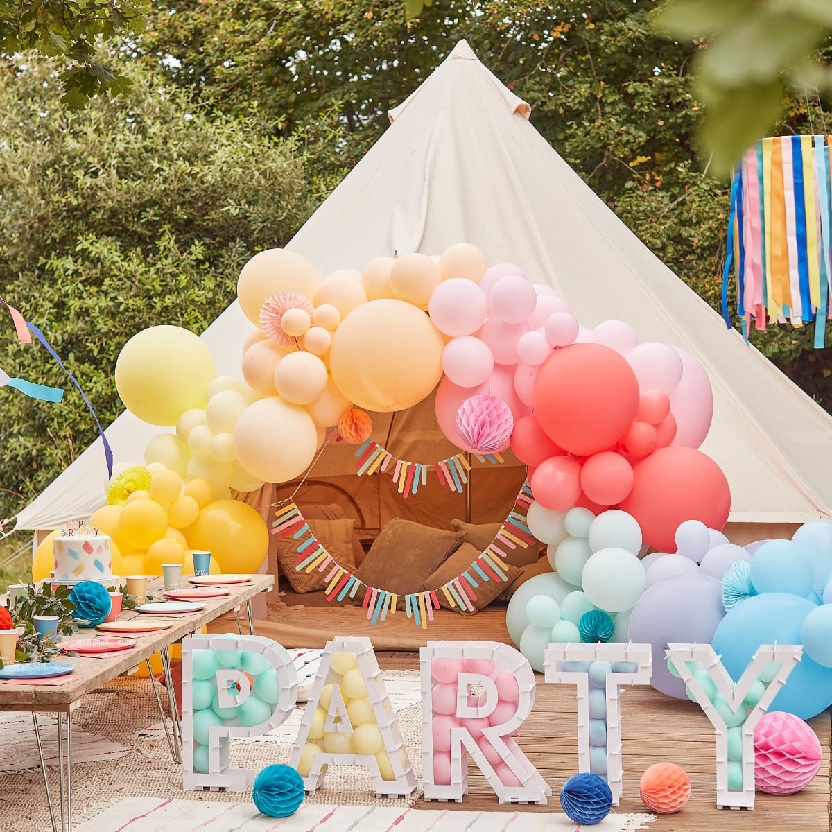 Arche de Ballons - Nids d'abeilles (200pcs)