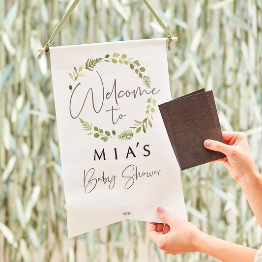 Panneau de bienvenue personnalisable Babyshower