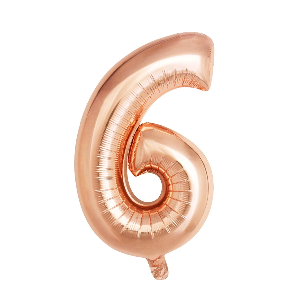 Ballon Chiffre 6 Alu Cuivre 40cm
