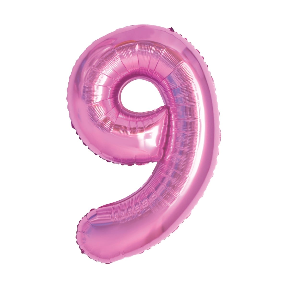 Ballon Chiffre Alu 40cm Rose - 9