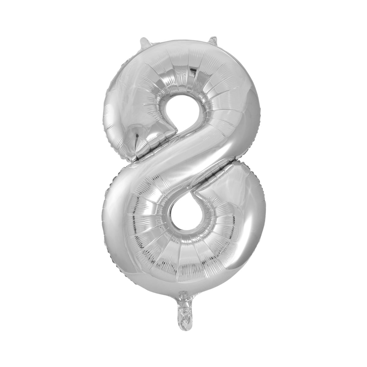 Ballon Chiffre Alu 40cm Argent - 8