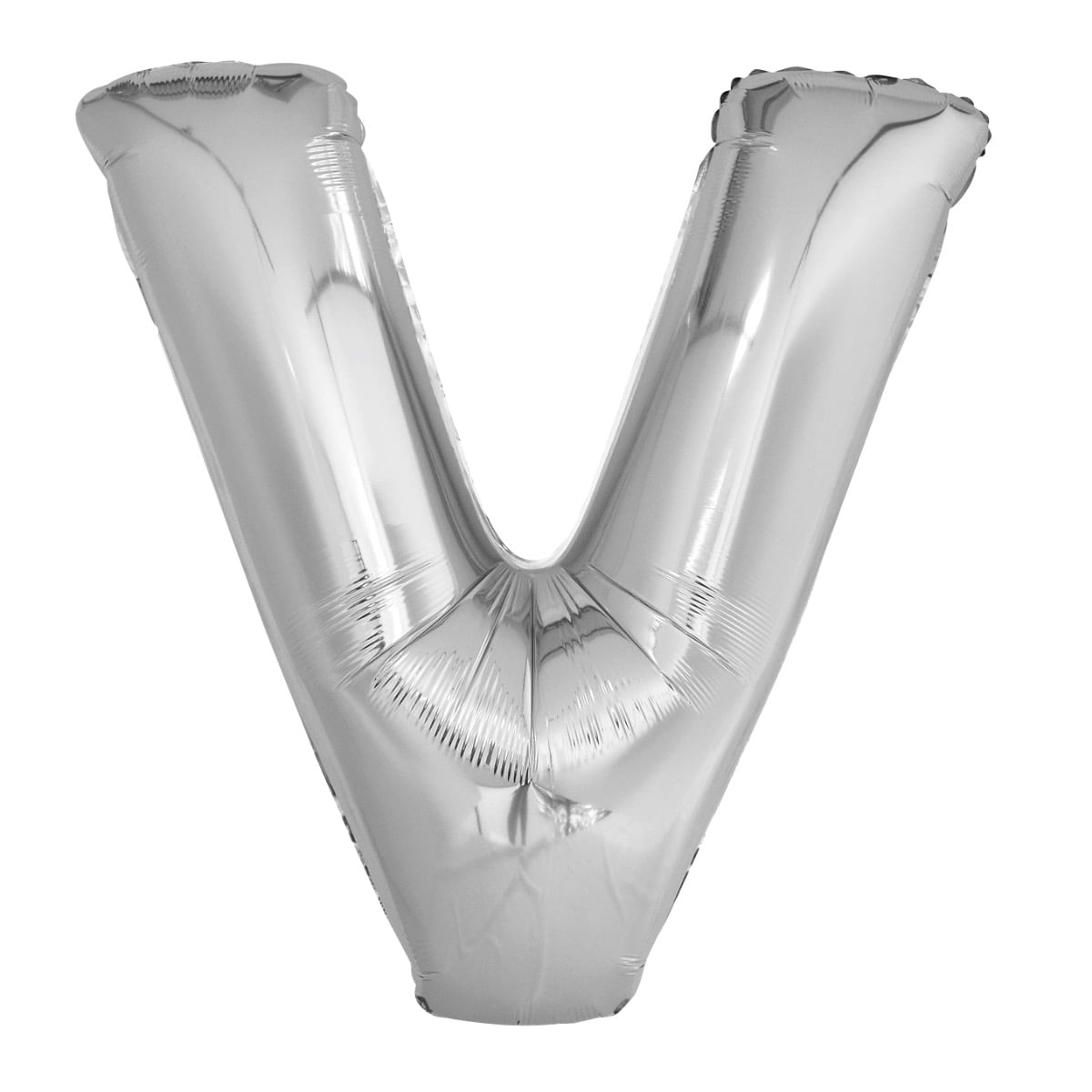 Ballon Lettre Alu 40cm Argent - V