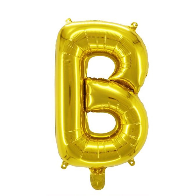 Ballon Lettre Alu 40cm Or - B