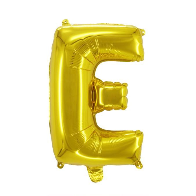Ballon Lettre Alu 40cm Or - E