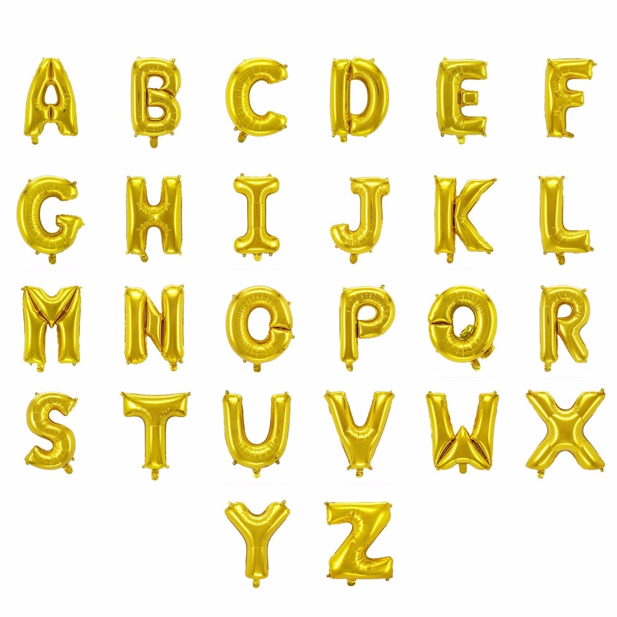 Ballon Lettre Alu Or
