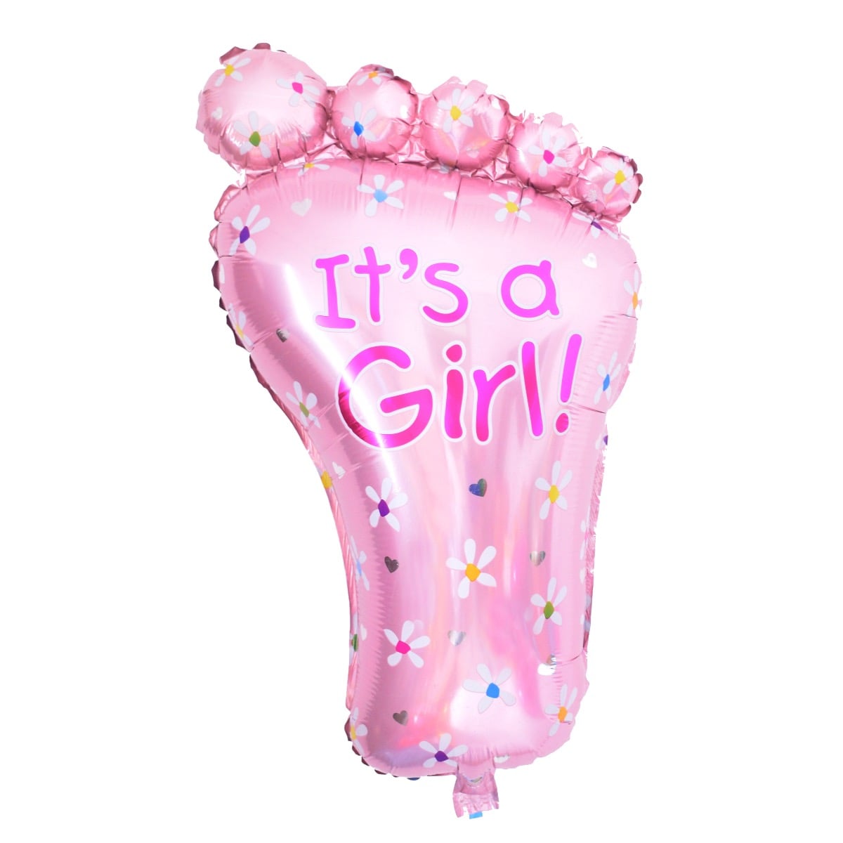 Ballon alu It's a Girl Pied géant 45cm