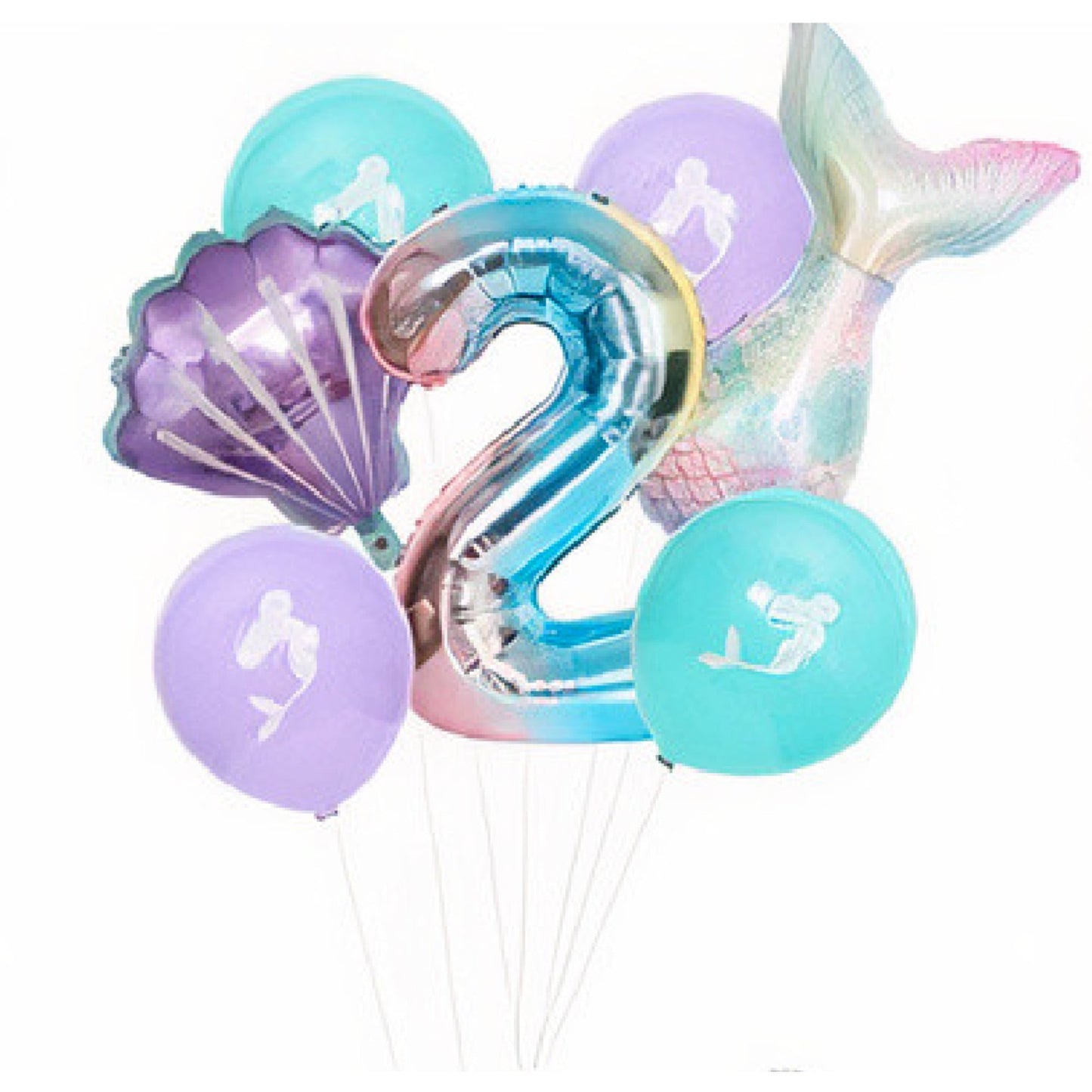 Set de ballons - Sirène - 2