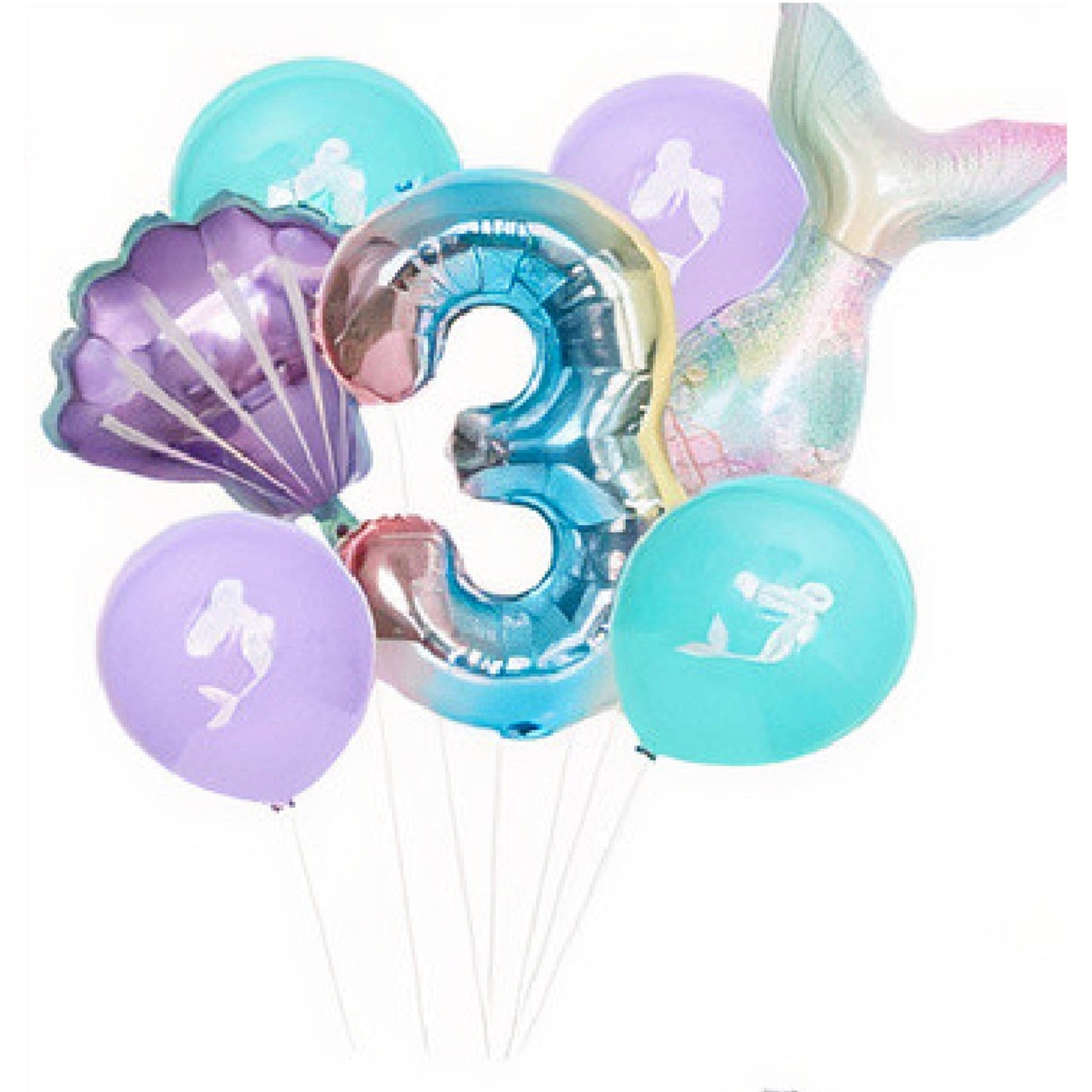 Set de ballons - Sirène - 3