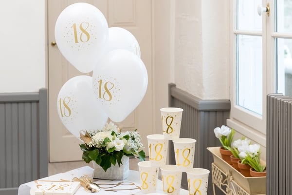 Ballon Blanc - Age (8pcs)