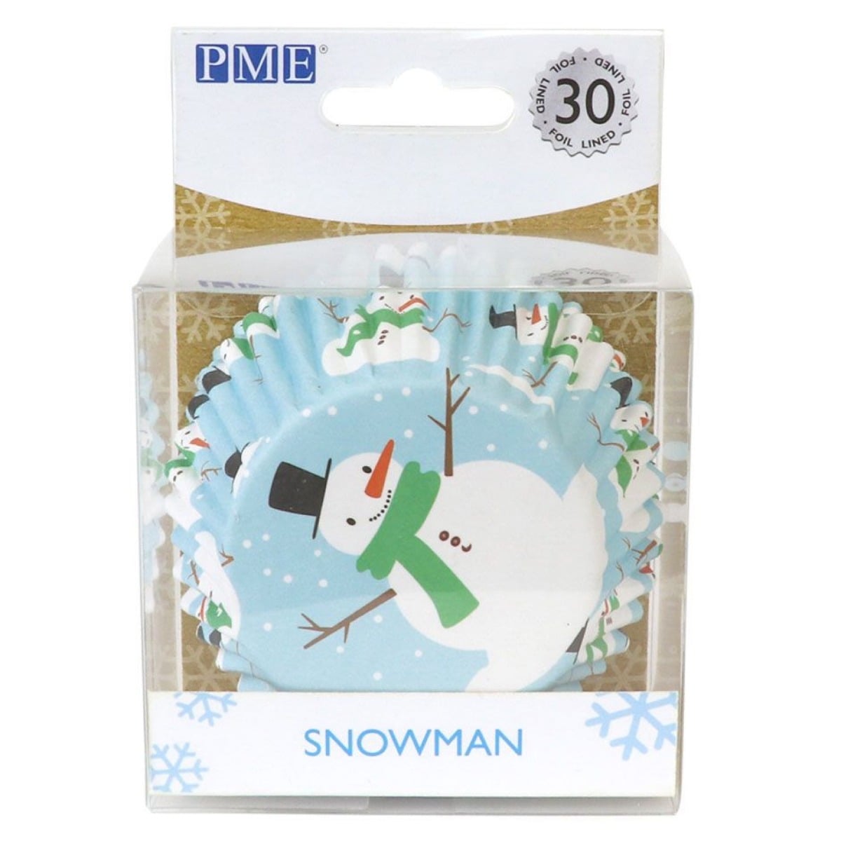 Caissettes à cupcakes - Bonhomme de neige