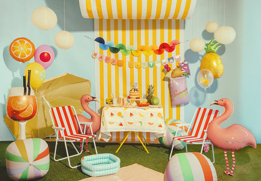 Ballon Cocktail Alu rose - 47 x 79cm