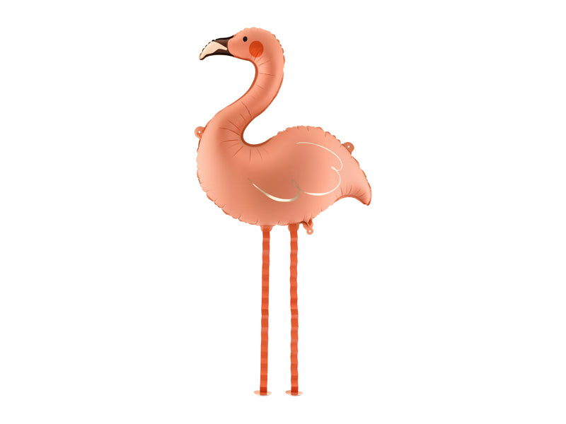 Ballon Flamant rose Alu corail (65 x 67 cm)