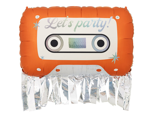Ballon Cassette Alu orange (91 x 58 cm)