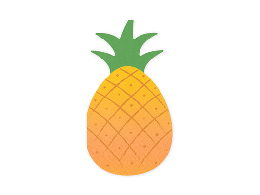 Serviettes Ananas (18,5 x 10,2 cm, 20 pièces)