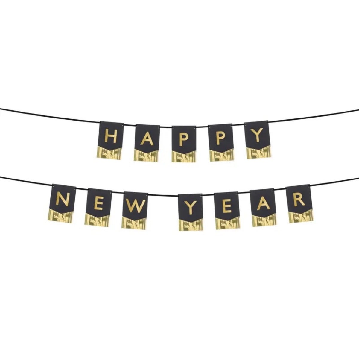 Guirlande Happy New Year avec frange (1m35)