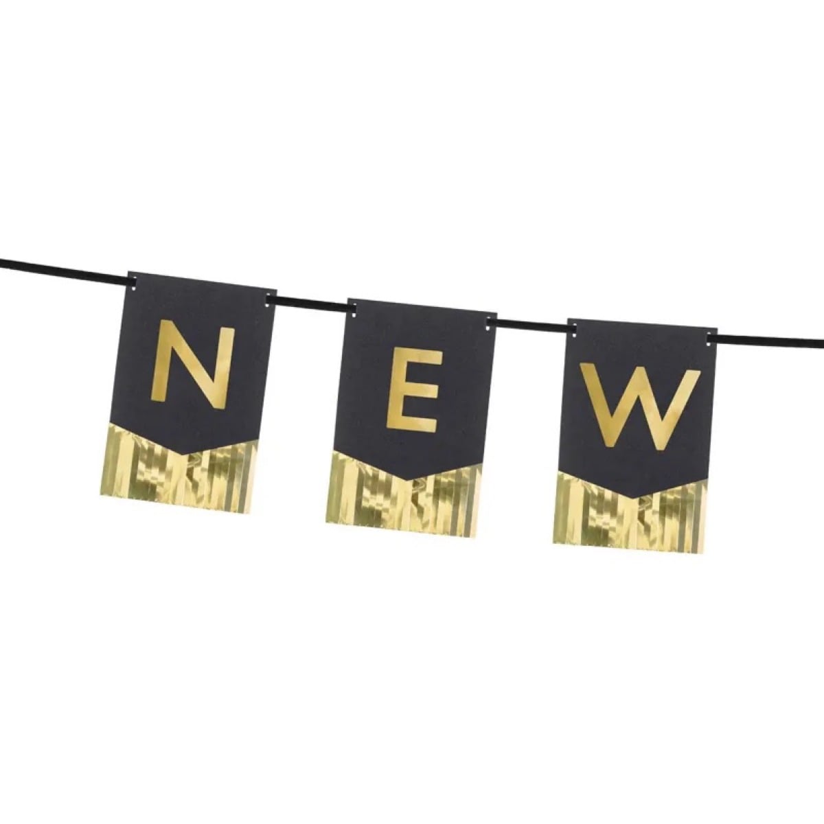 Guirlande Happy New Year avec frange (1m35)