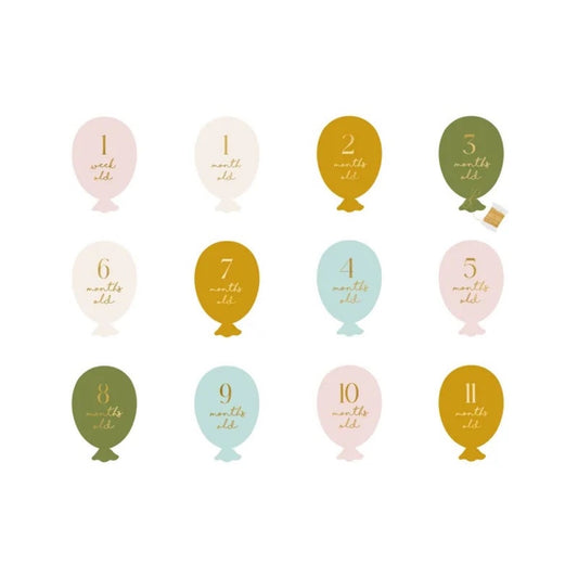 Carte étapes ballons "Ma première année"