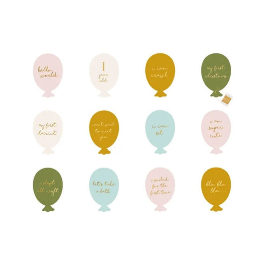 Carte étapes ballons "Ma première année"