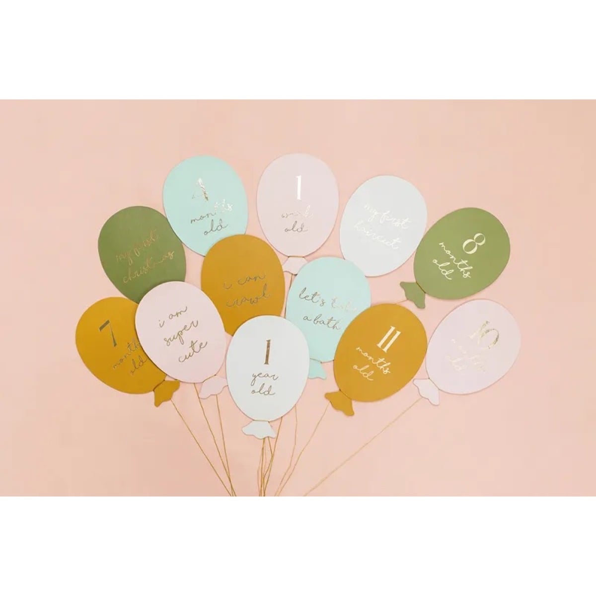 Carte étapes ballons "Ma première année"