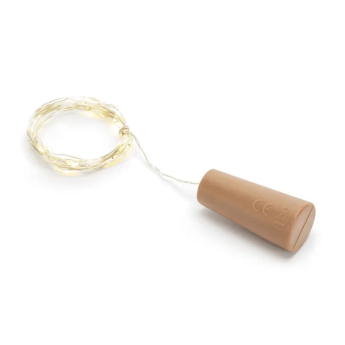 Bouchon de bouteilles avec LED blanc chaud