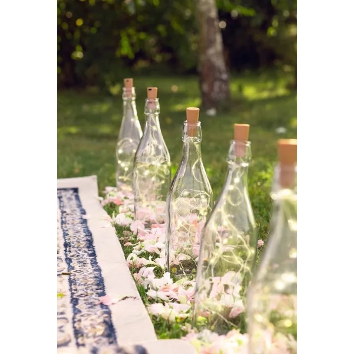 Bouchon de bouteilles avec LED blanc chaud