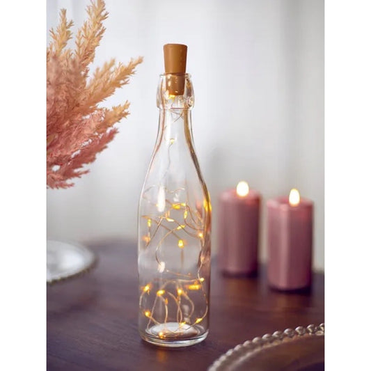 Bouchon de bouteilles avec LED blanc chaud