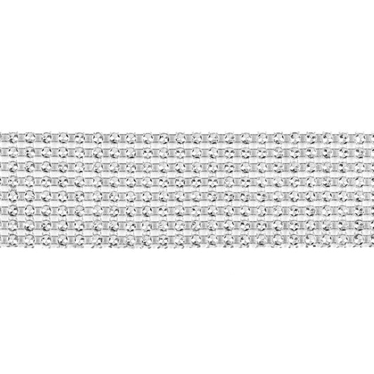 Ruban Strass Argent (4cm)