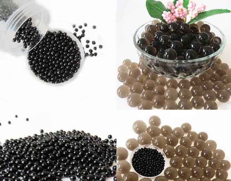 Perles d'eau - Noir
