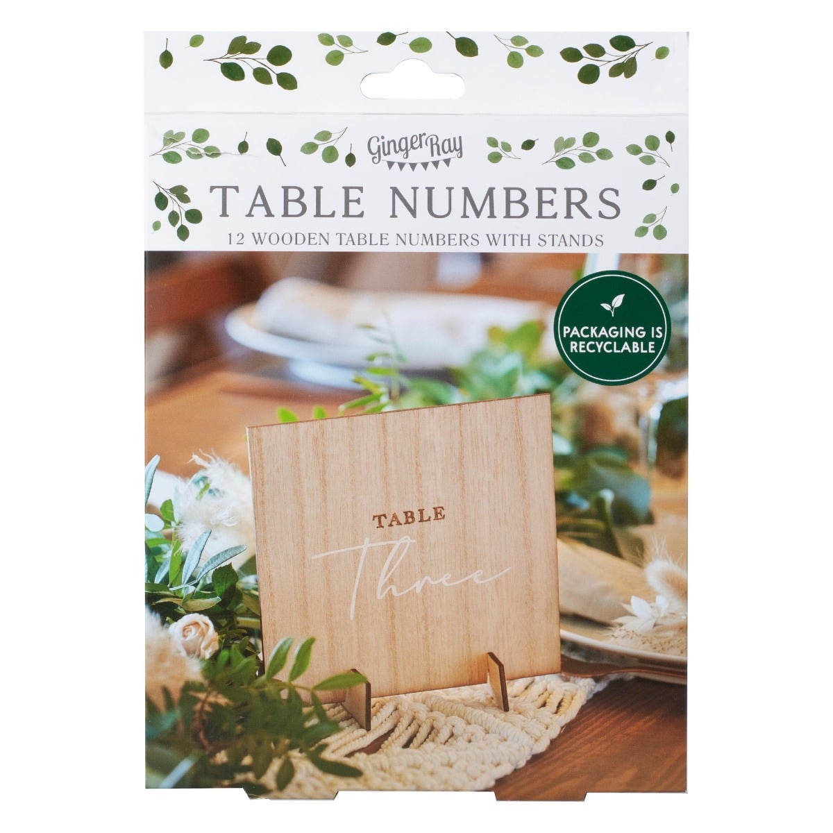 Marques Table en Bois 1 à 12 (set)
