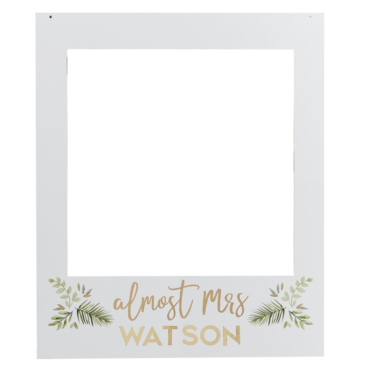 Cadre photo Personnalisé "Almost Mrs"