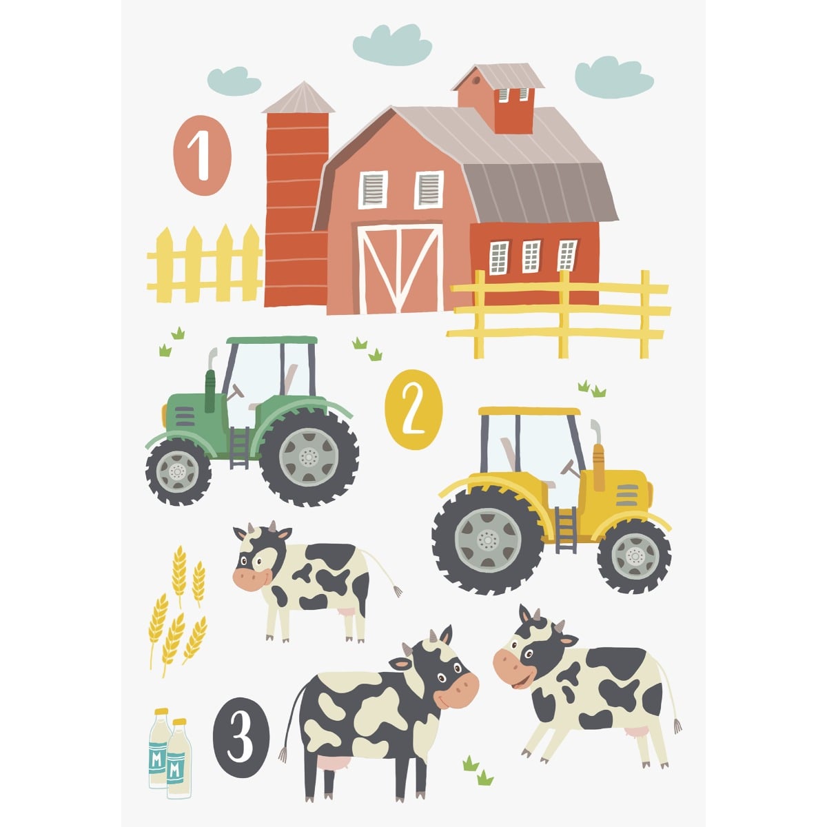 Autocollants pour vitre - Ferme