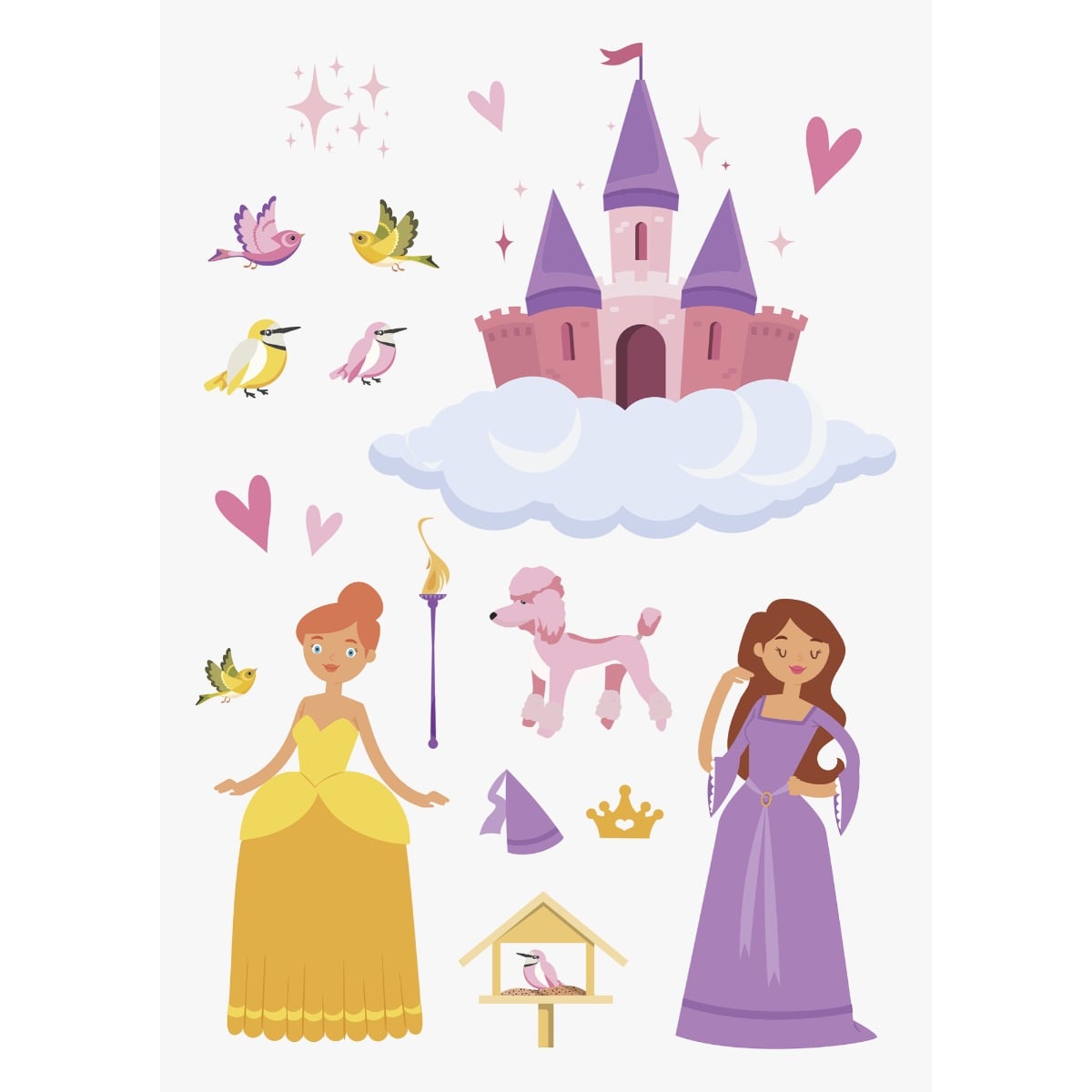 Autocollants pour vitre - Princesse