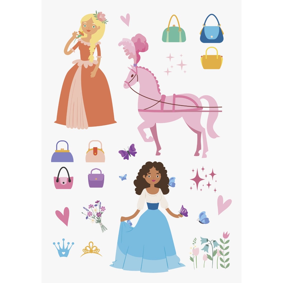 Autocollants pour vitre - Princesse