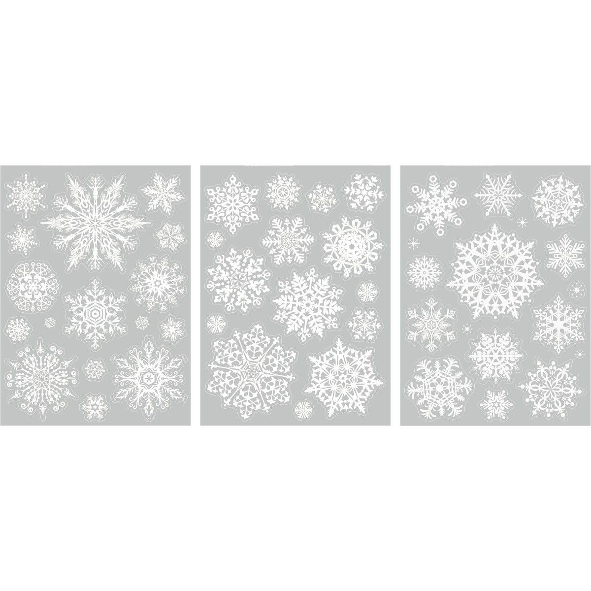 Autocollants pour vitre - Cristaux blanc