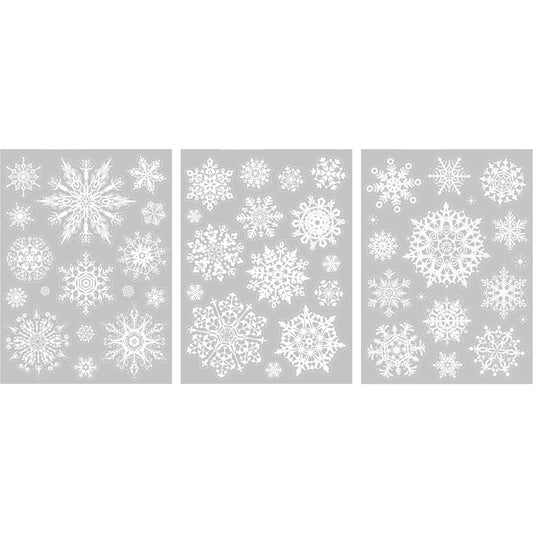 Autocollants pour vitre - Cristaux blanc