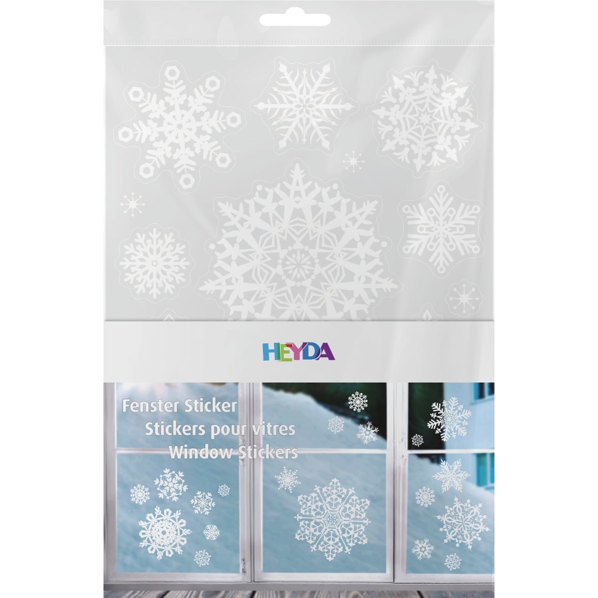 Autocollants pour vitre - Cristaux blanc