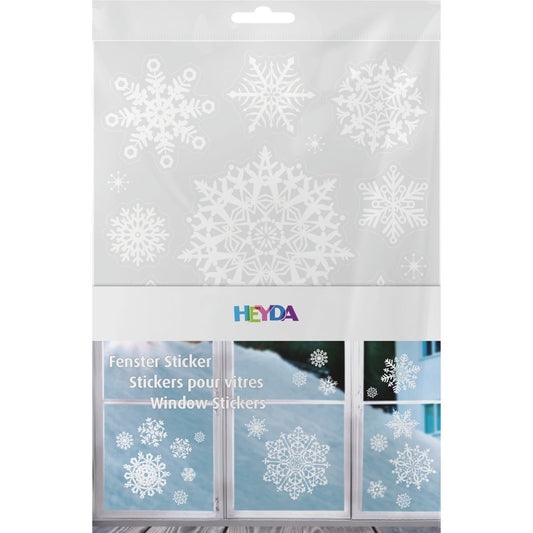 Autocollants pour vitre - Cristaux blanc