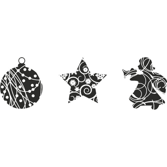 Assortiment de tampons à motifs - Noël (3pcs)