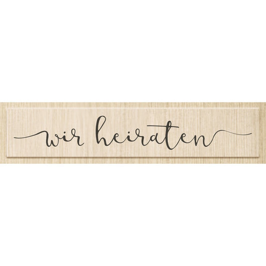 Tampon à motif - Wir Heiraten