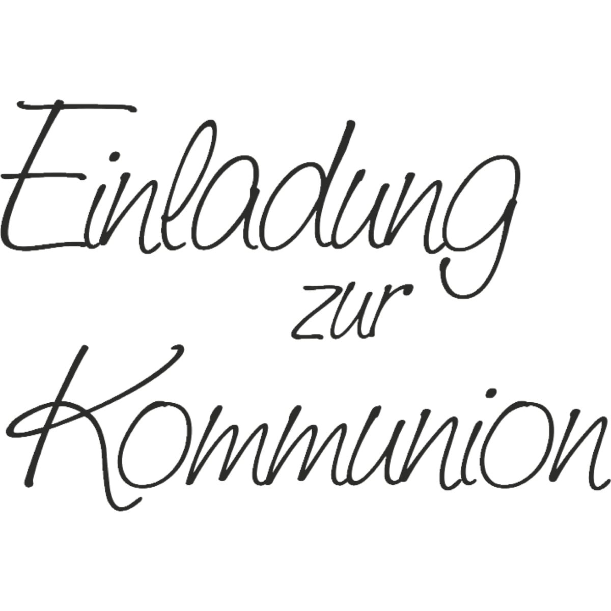 Tampon à motif - Einladung Zur Kommunion