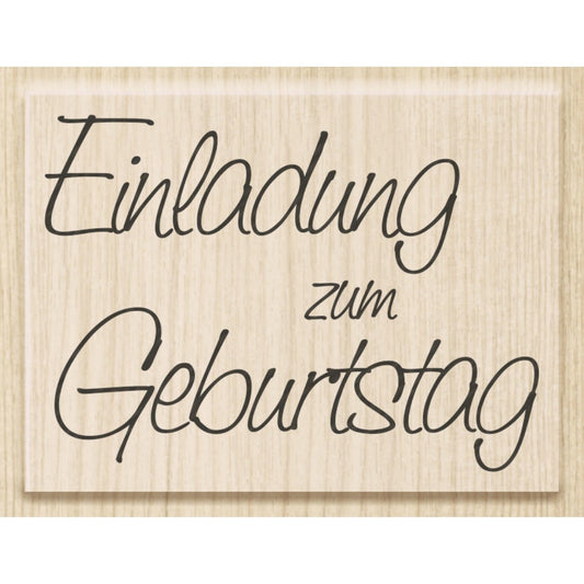 Tampon à motif - Einladung Zum Geburtstag